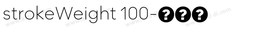strokeWeight 100字体转换